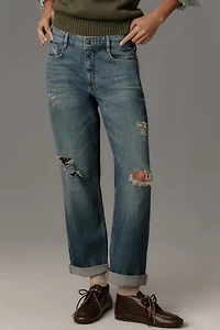 Pilcro Regenerative Cotton Baggy Boyfriend Mid-Rise Relaxed Jeans