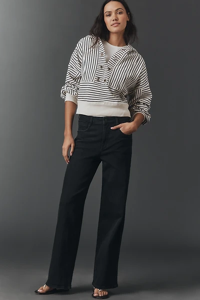 Pilcro Sadie High-Rise Wide-Leg Jeans