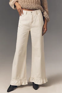 Pilcro Scandi Mid-Rise Wide Leg Jeans