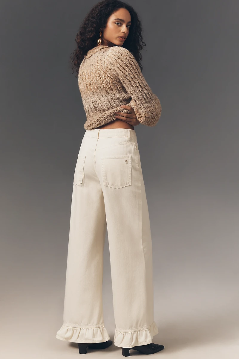 Pilcro Scandi Mid-Rise Wide Leg Jeans