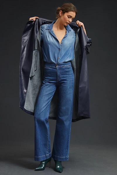 ASKK NY Brighton High-Rise Wide-Leg Jeans