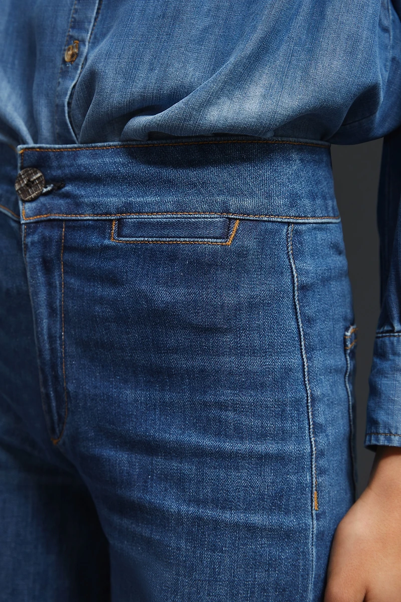 ASKK NY Brighton High-Rise Wide-Leg Jeans