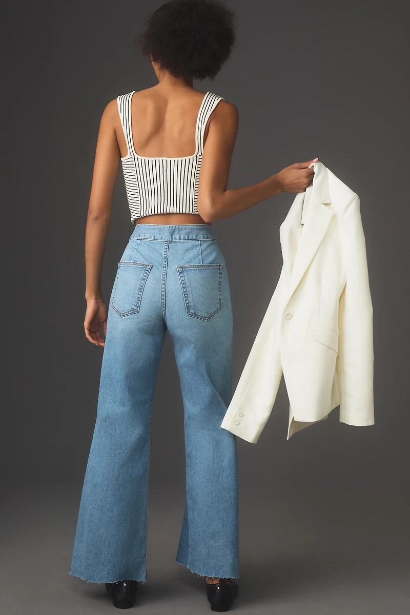 ASKK NY Brighton High-Rise Wide-Leg Jeans