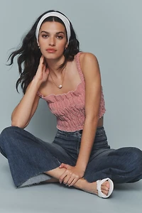 ASKK NY Crop Brighton High-Rise Wide-Leg Jeans