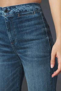 ASKK NY Crop Brighton High-Rise Wide-Leg Jeans