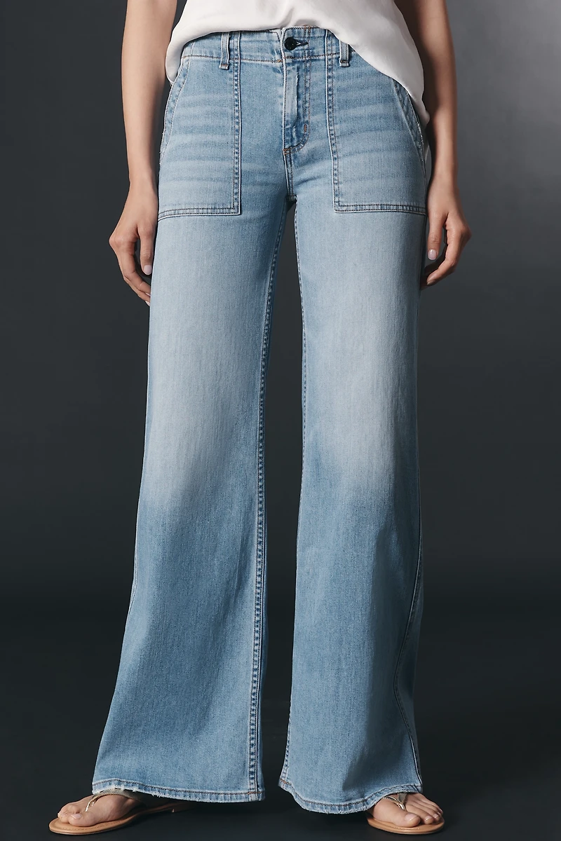 ASKK NY Boma Mid-Rise Wide-Leg Jeans