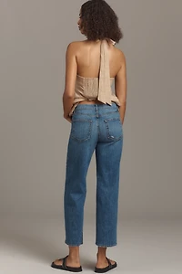 ASKK NY Mid-Rise Crop Wide-Leg Jeans