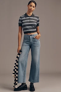 ASKKNY Jam Ankle Mid-Rise Wide-Leg Jeans