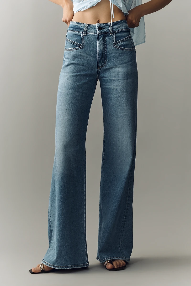 ASKK NY Sunfish Mid-Rise Wide-Leg Jeans