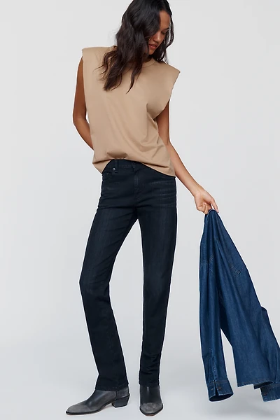 ASKK NY Low-Rise Slim Straight-Leg Jeans