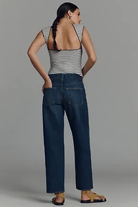 AMO Valentina High-Rise Straight-Leg Jeans