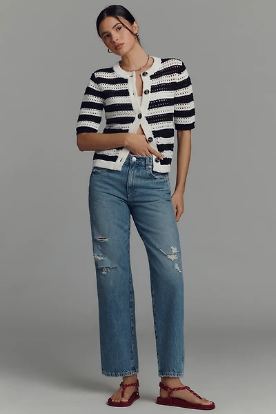 AMO Billie Mid-Rise Straight-Leg Jeans