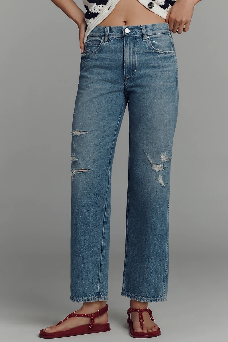 AMO Billie Mid-Rise Straight-Leg Jeans