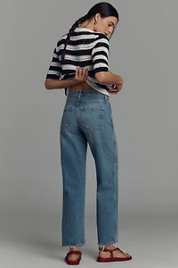 AMO Billie Mid-Rise Straight-Leg Jeans