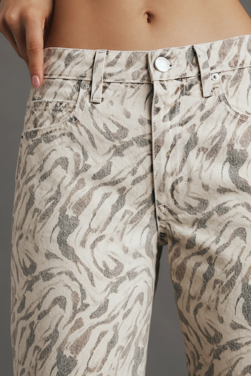 AMO Billie Mid-Rise Crop Wide-Leg Jeans