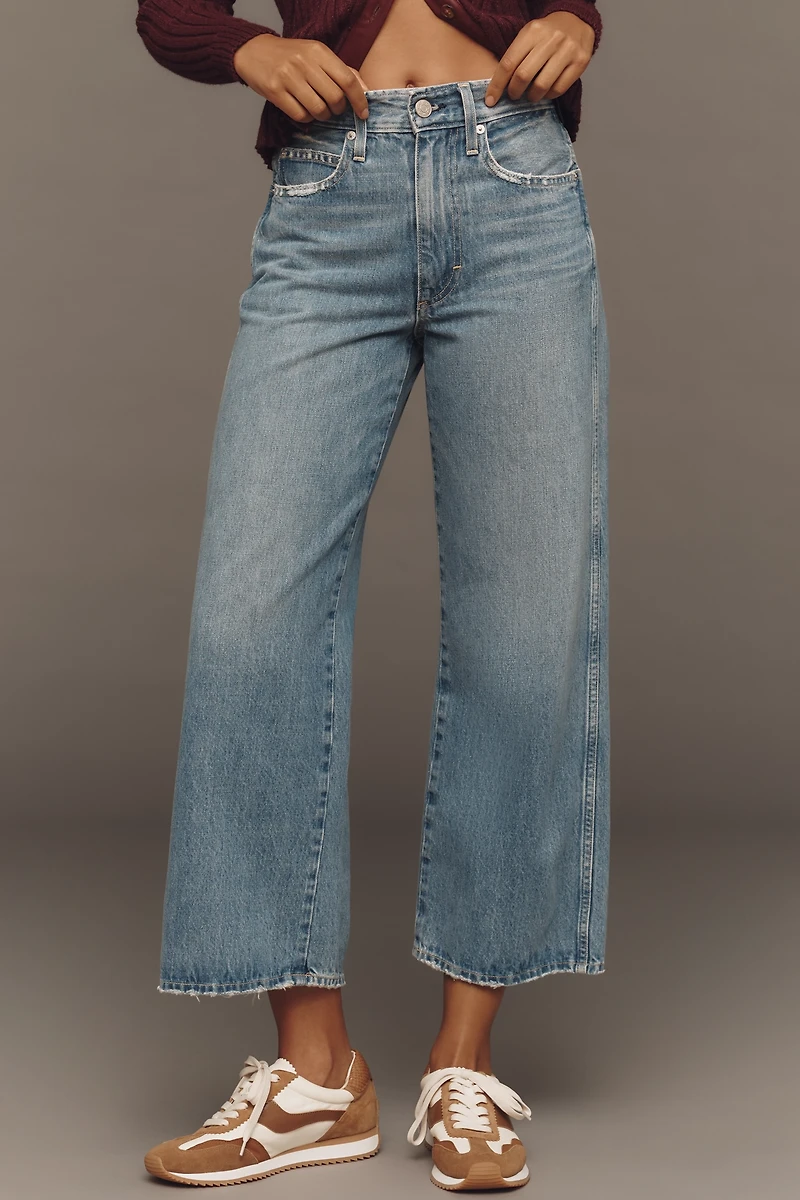 AMO Frida High-Rise Crop Wide-Leg Jeans