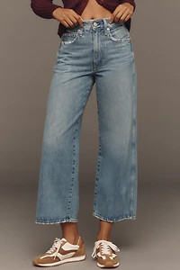 AMO Frida High-Rise Crop Wide-Leg Jeans