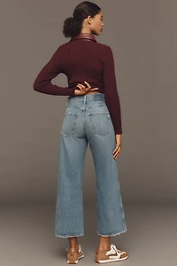 AMO Frida High-Rise Crop Wide-Leg Jeans