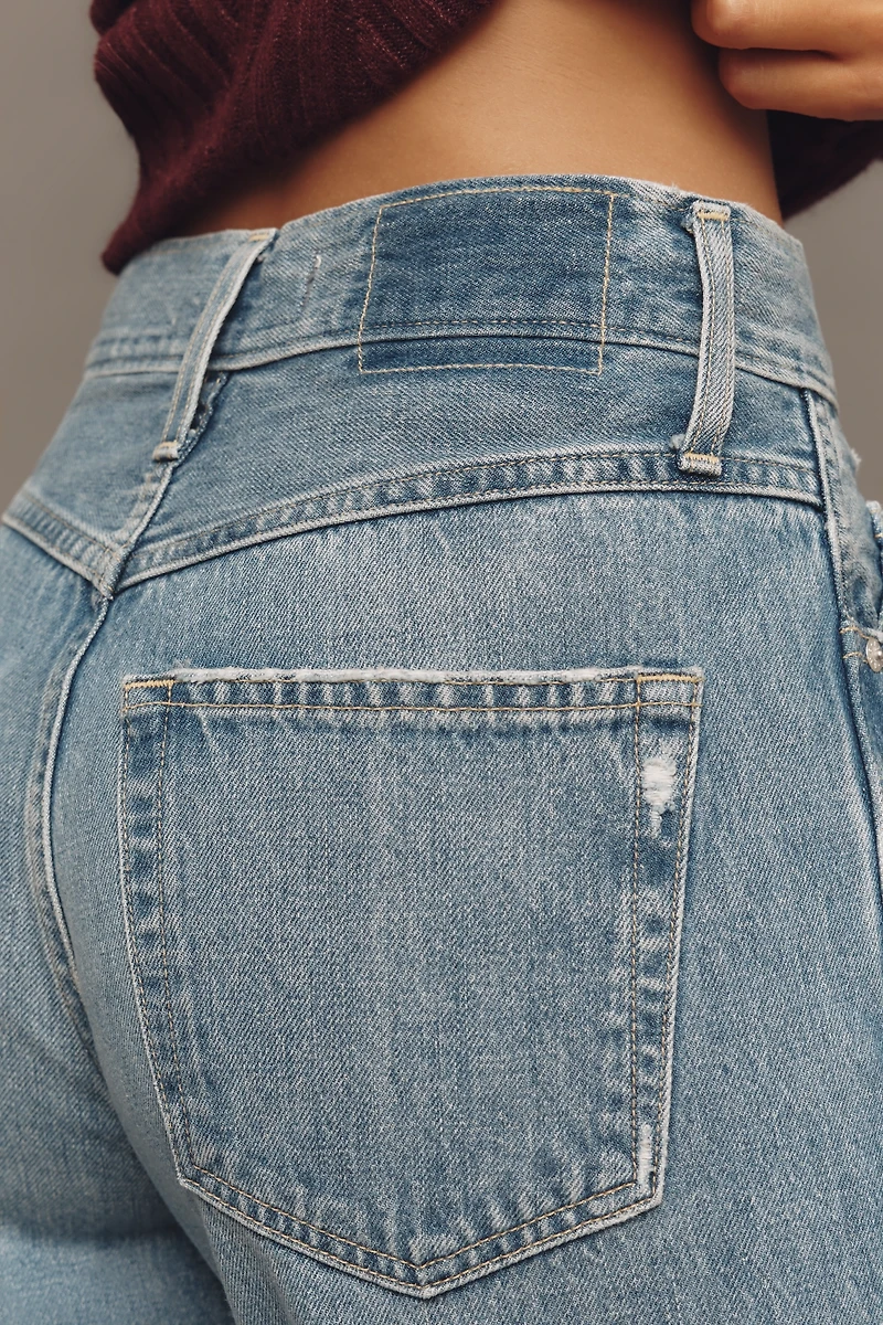 AMO Frida High-Rise Crop Wide-Leg Jeans