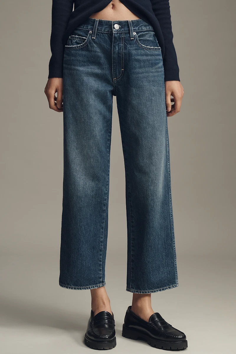 AMO Billie High-Rise Crop Wide-Leg Jeans