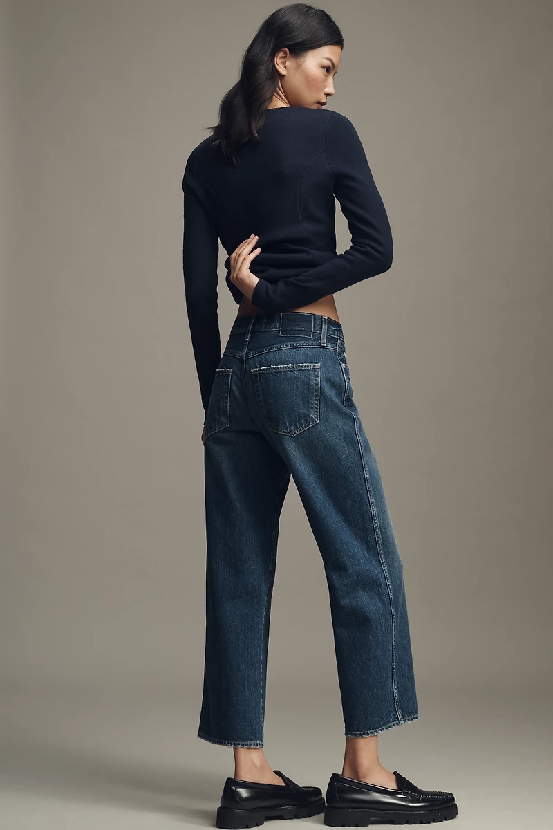 AMO Billie High-Rise Crop Wide-Leg Jeans