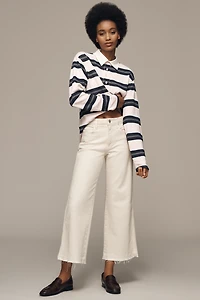 AMO Marjorie Mid-Rise Crop Wide-Leg Jeans