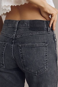 AMO Libby High-Rise Crop Straight-Leg Jeans