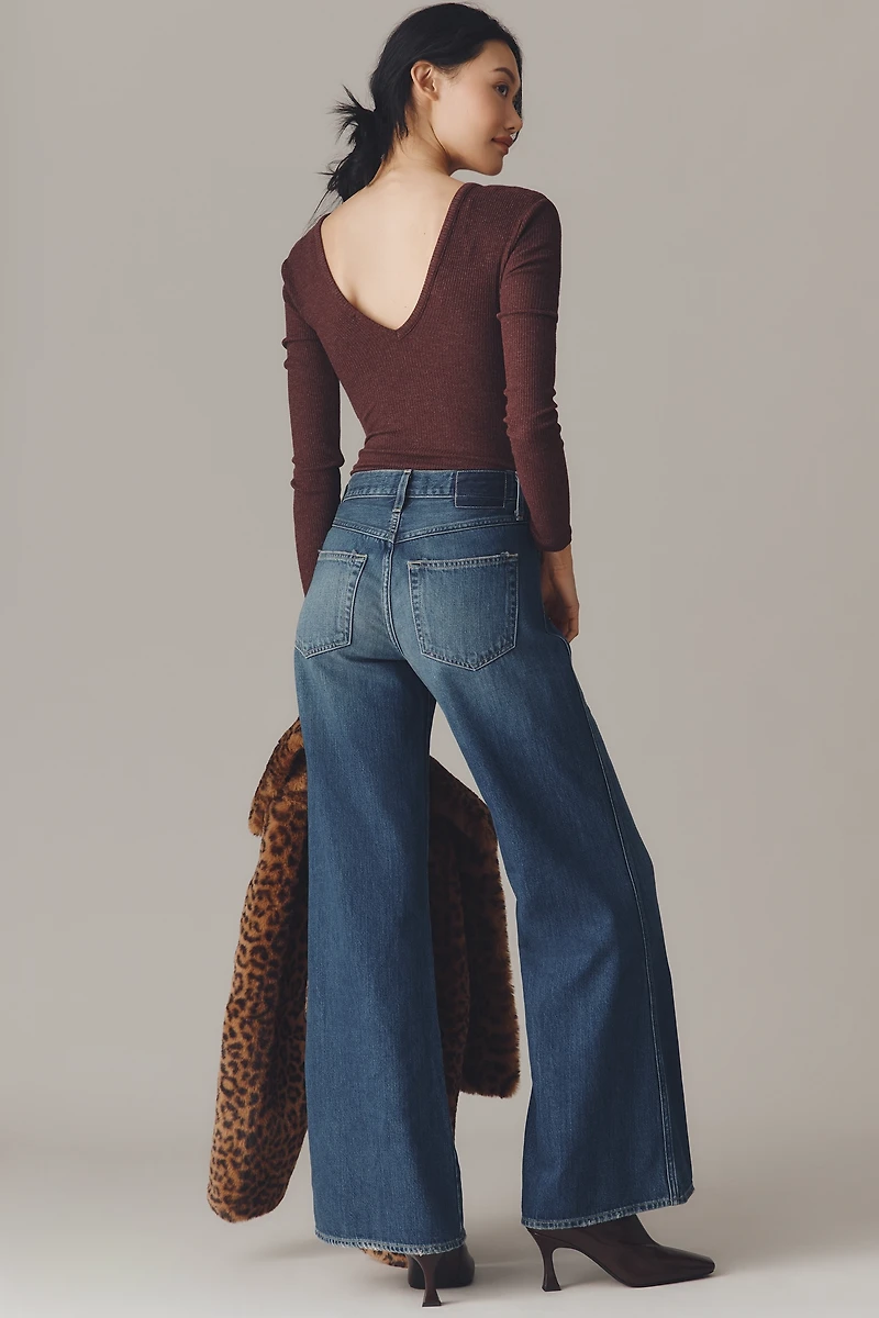 AMO Faith Mid-Rise Flare Jeans