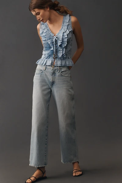 AMO Billie Mid-Rise Straight-Leg Jeans