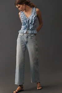 AMO Billie Mid-Rise Straight-Leg Jeans