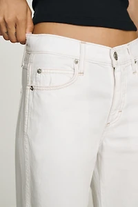 AMO Regina Cotton Mid-Rise Wide-Leg Jeans