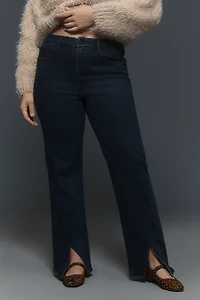 Good American Boy Twisted-Slit Jeans