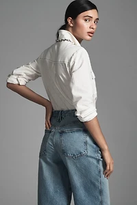Good American Skate High-Rise Wide-Leg Jeans