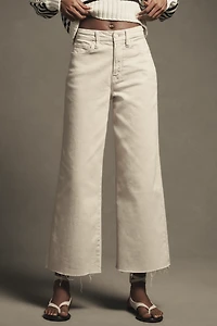 Good American Soft-Tech Waist Crop Palazzo Jeans