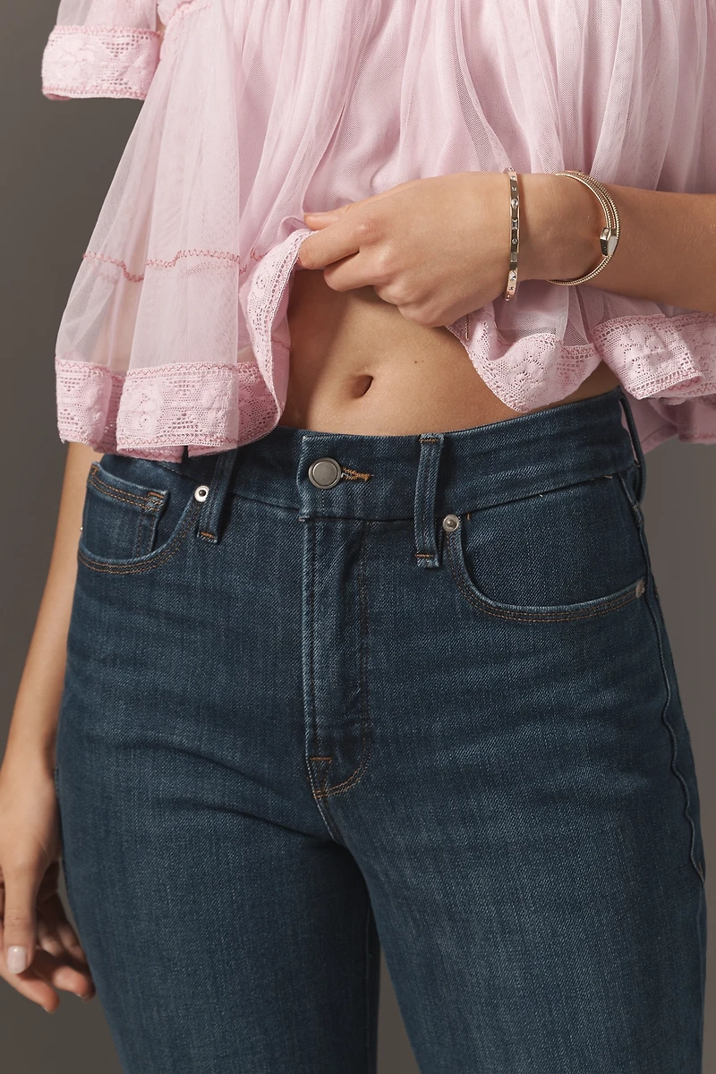 Good American Soft Tech Curve High Rise Straight Jeans