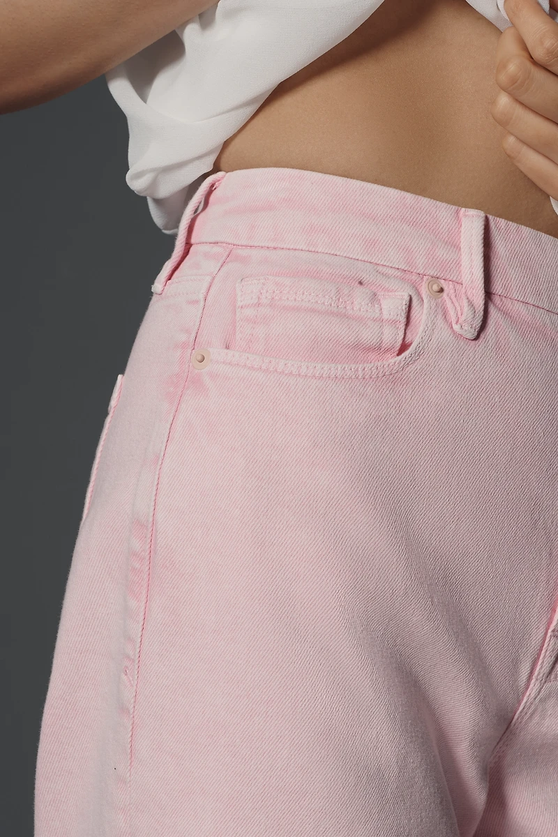 Good American Waist Palazzo High-Rise Crop Wide-Leg Jeans