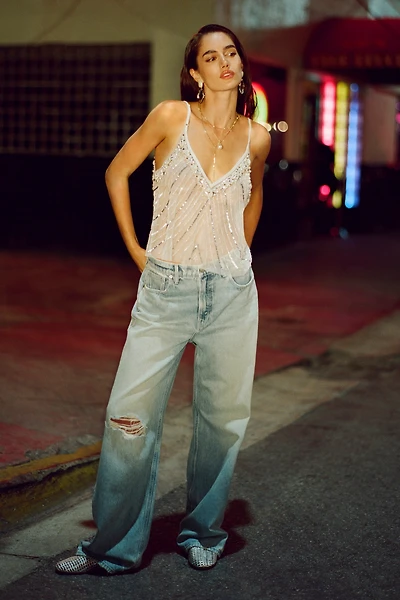 Good American Standard High-Rise Baggy Jeans