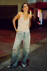 Good American Standard High-Rise Baggy Jeans