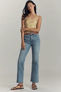 Good American Standard High-Rise Kick-Flare Jeans