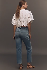 Good American Legs High-Rise Straight-Leg Jeans