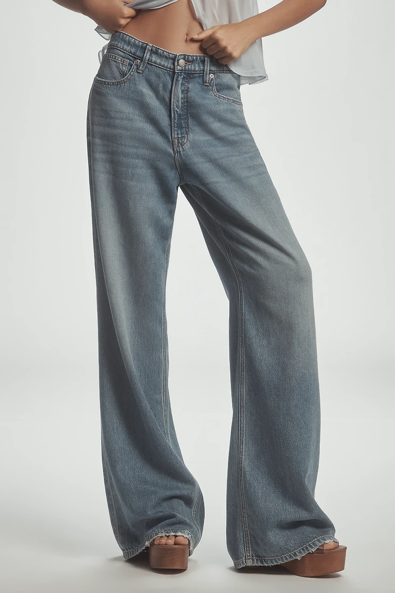 Good American Standard High-Rise Wide-Leg Jeans