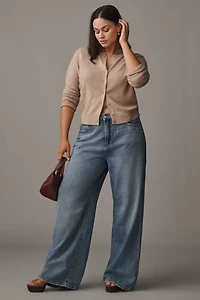 Good American Standard High-Rise Wide-Leg Jeans