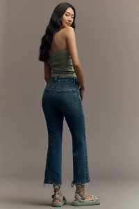 Good American Legs Crop Mini Bootleg Jeans