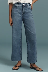 Good American Skate High-Rise Crop Wide-Leg Jeans