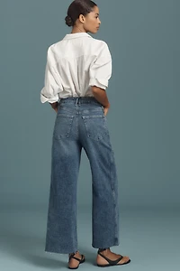 Good American Skate High-Rise Crop Wide-Leg Jeans
