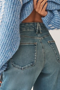 Good American Soft Tech Waist High-Rise Palazzo Jeans
