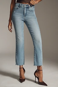 Good American Soft Tech Legs Mid-Rise Straight Jeans
