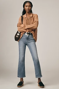 Good American Legs Crop Mid-Rise Mini Bootcut Jeans
