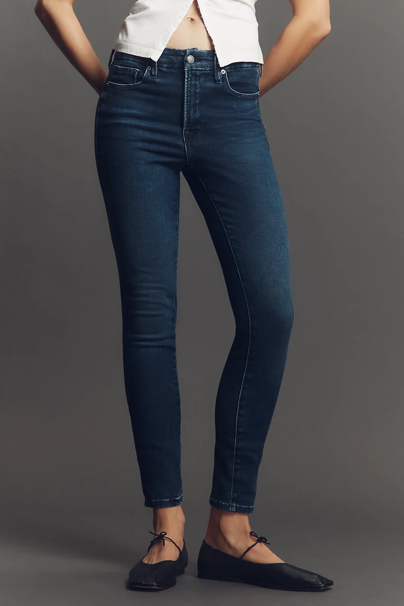Good American Soft Tech Legs Mid-Rise Skinny Jeans