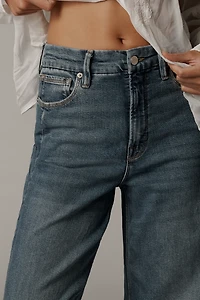 Good American High-Rise Crop Wide-Leg Jeans